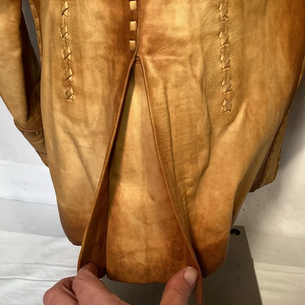 Vintage The Leather Ranch Western Leather Jacket Women’s size medium - Picture 9 of 16